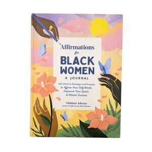 Affirmations For Black Women Journal Book Hardcover Power Self-Care Adeeyo New